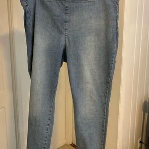 Plus size pull on jeans